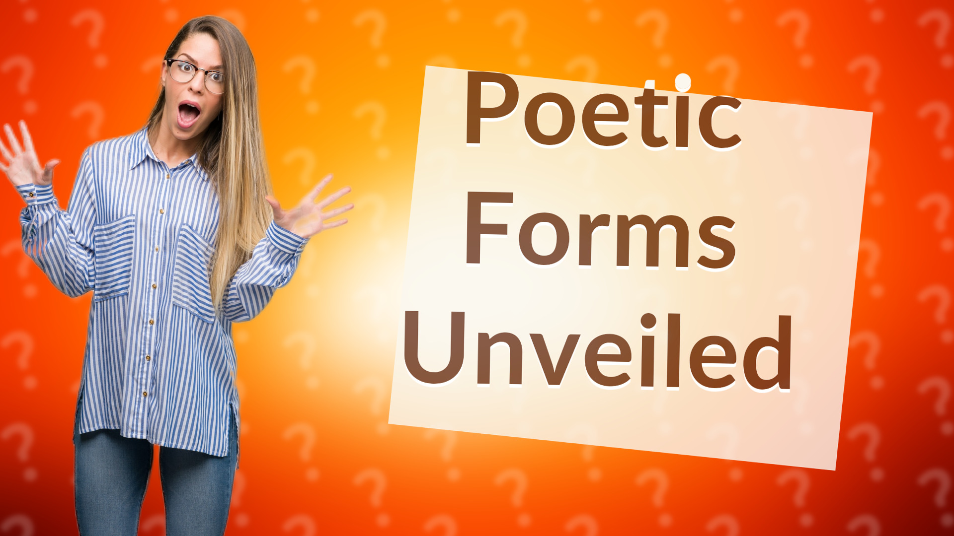 Poetic Forms Unveiled
