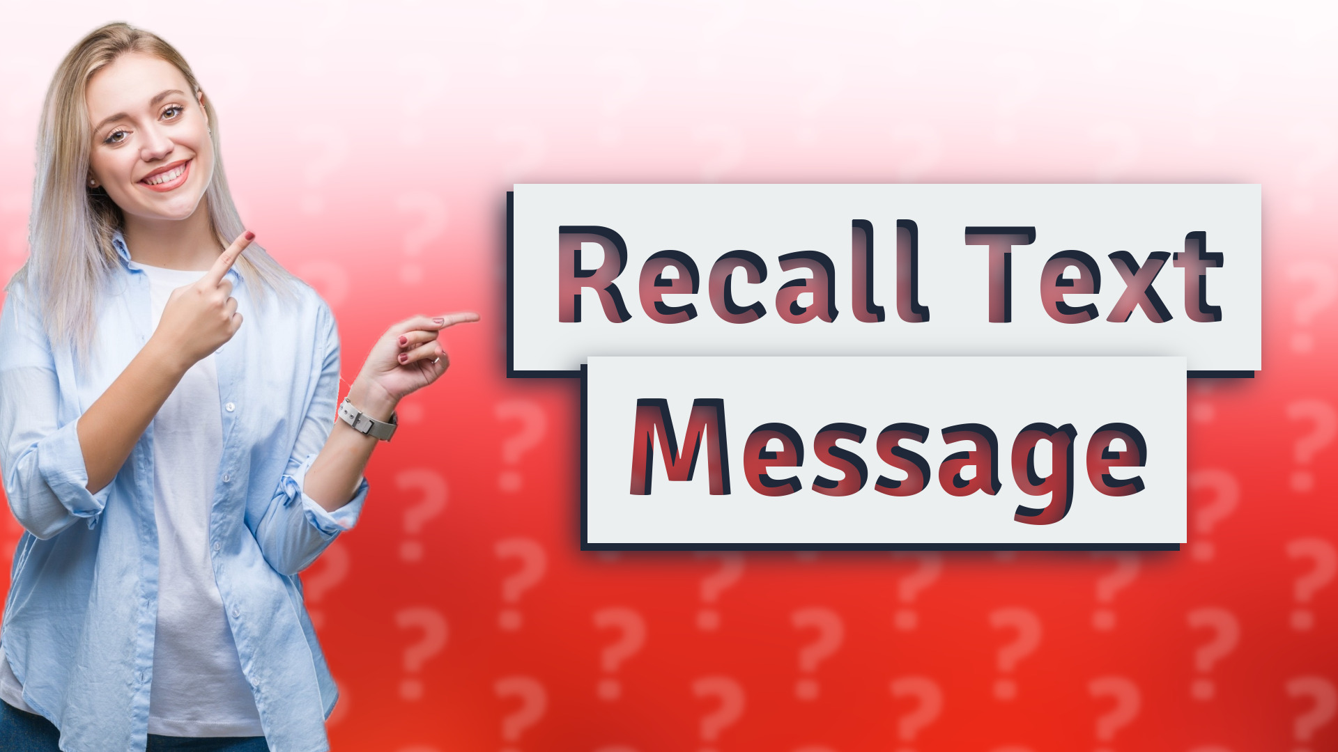 Recall Text Message
