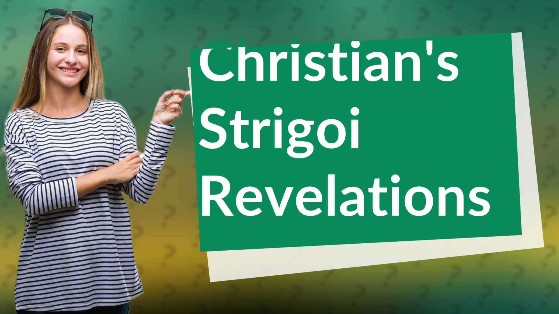 Christian's Strigoi Revelations