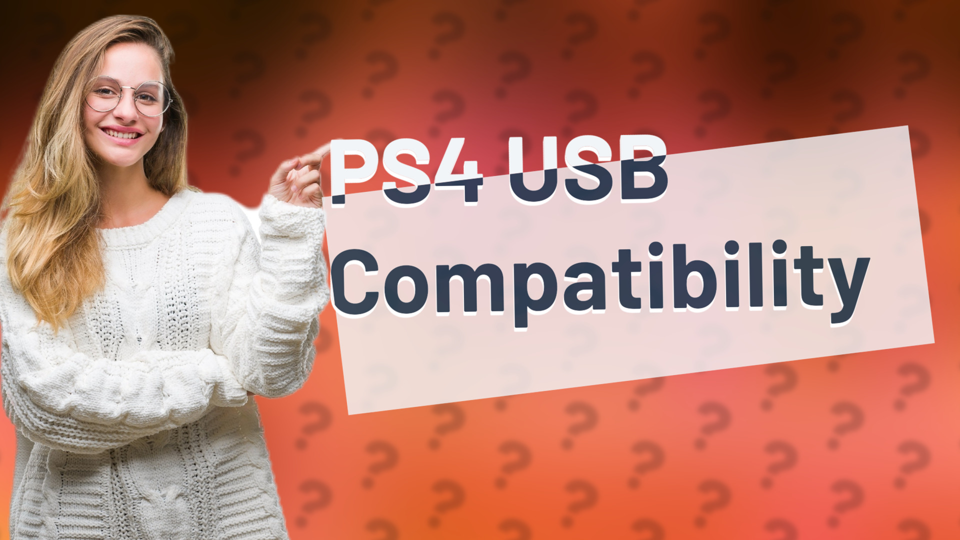 PS4 USB Compatibility