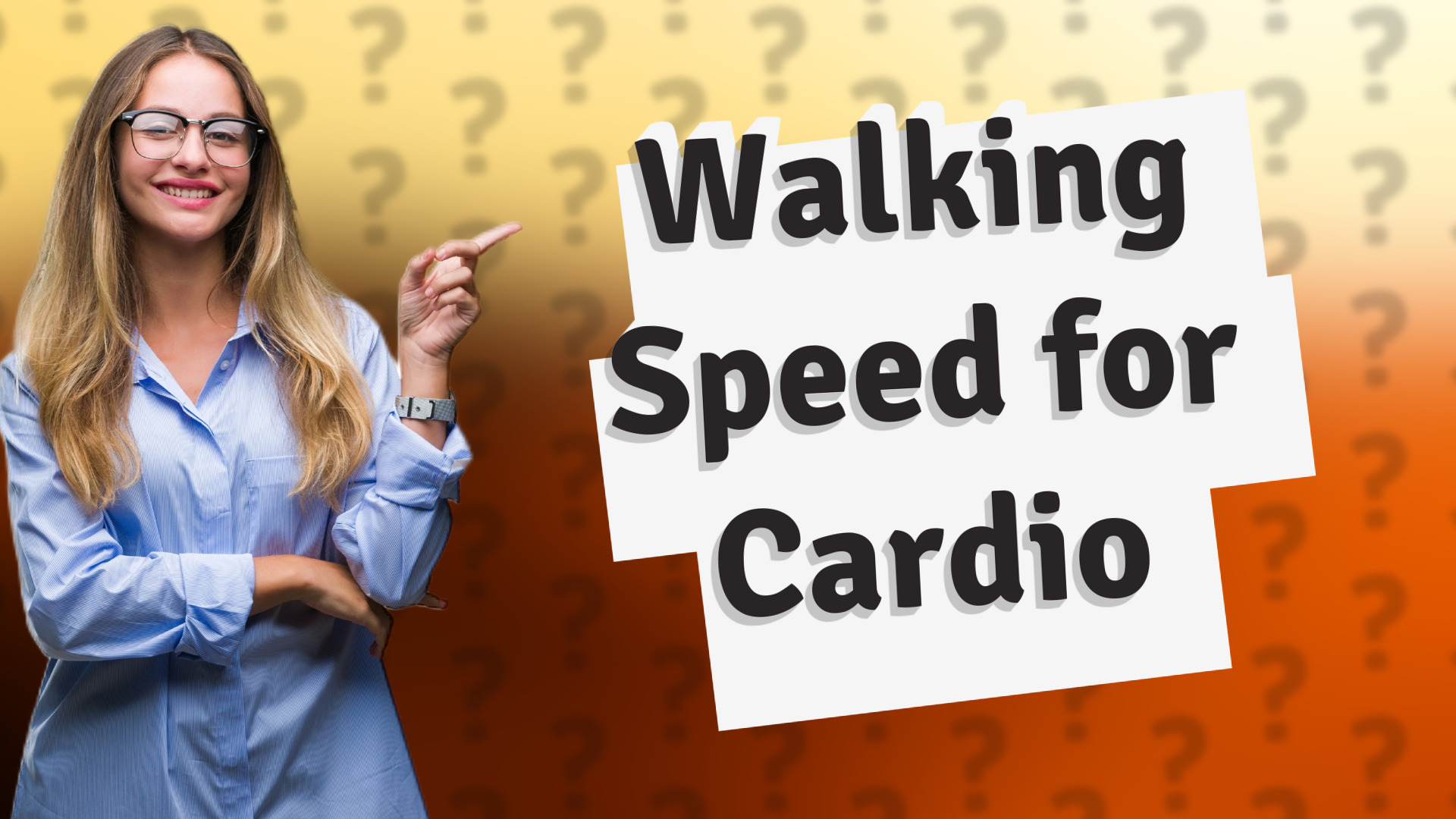 Walking Speed for Cardio
