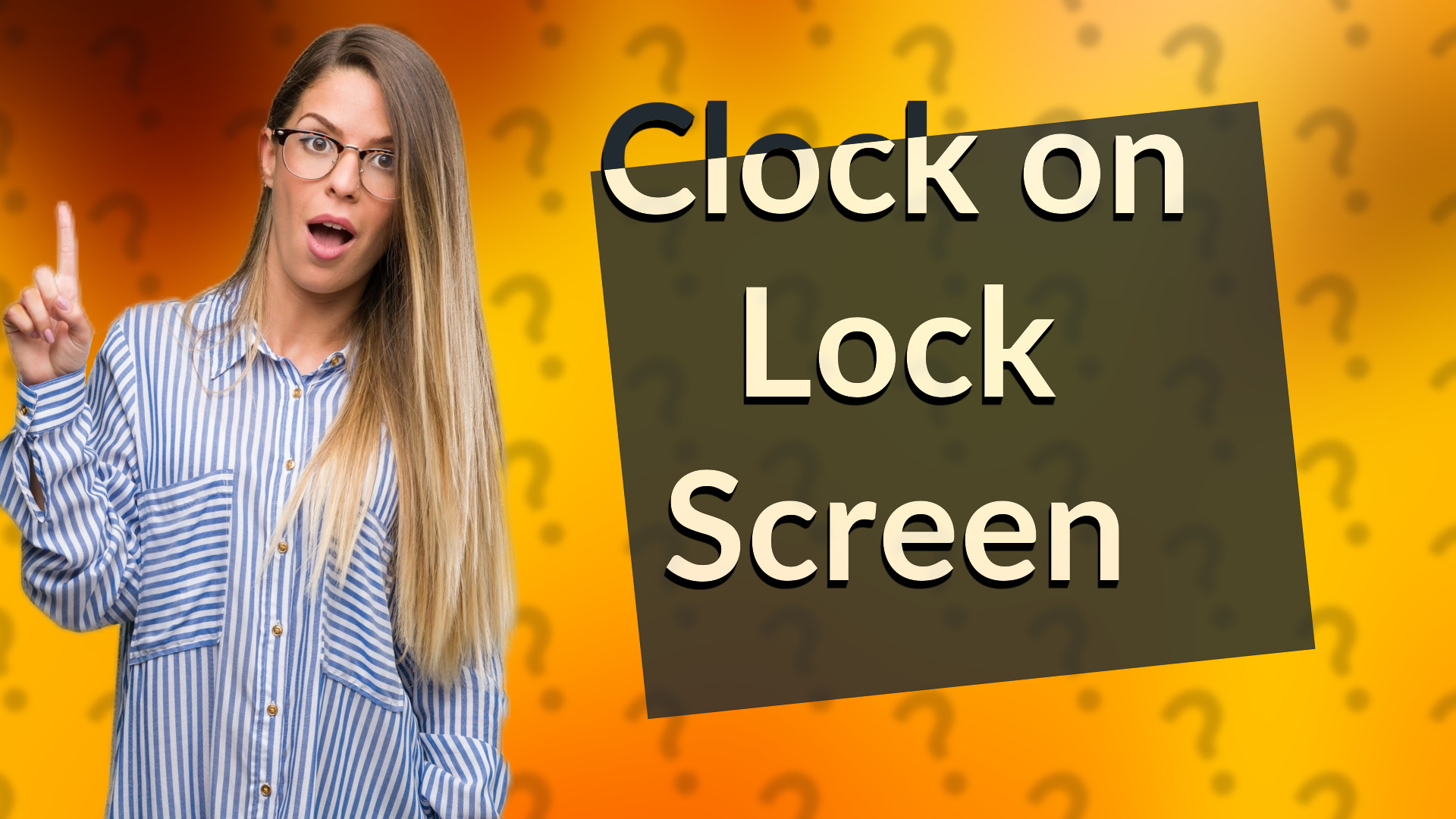 Clock on Lock Screen