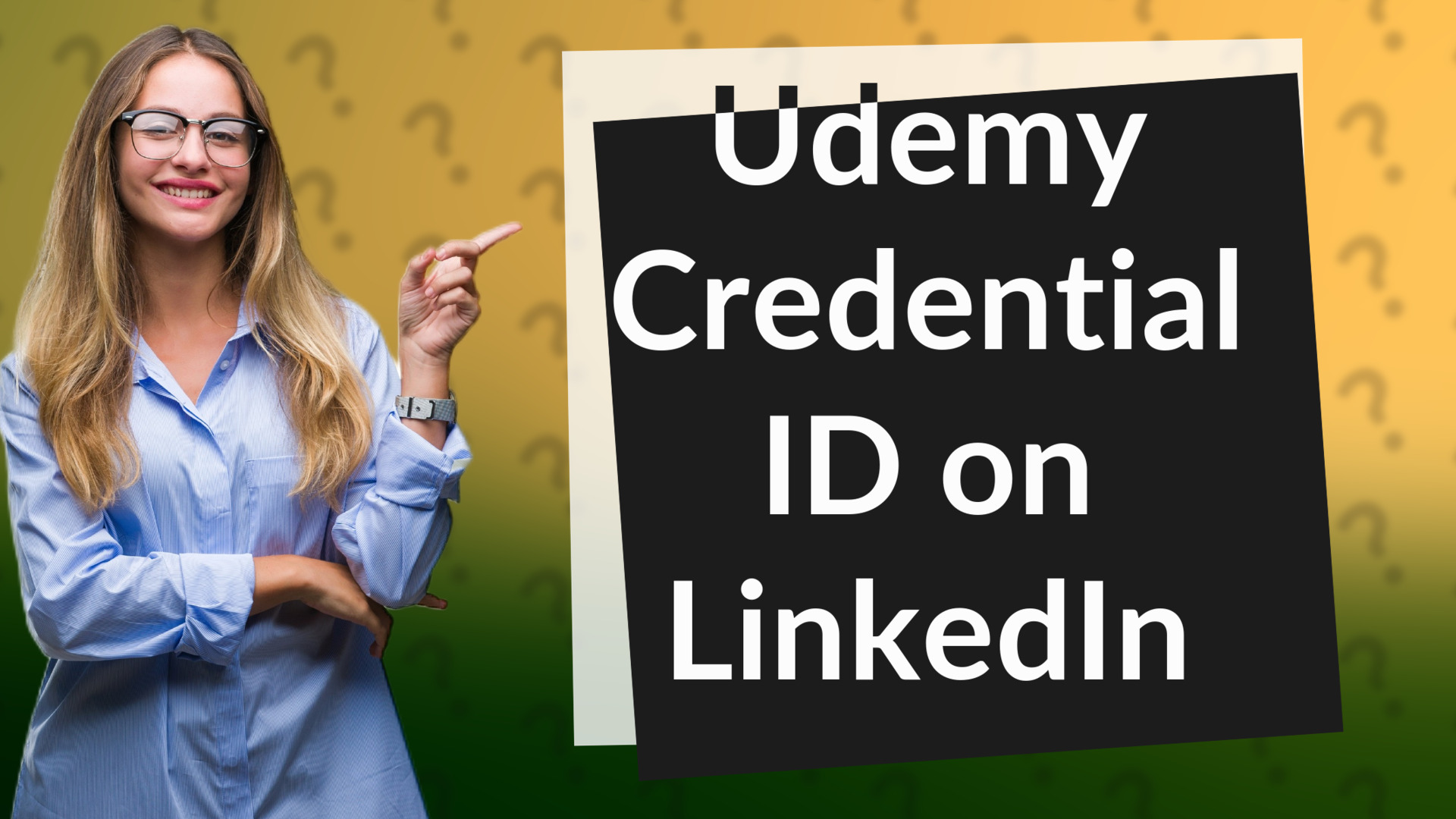 Udemy Credential ID on LinkedIn