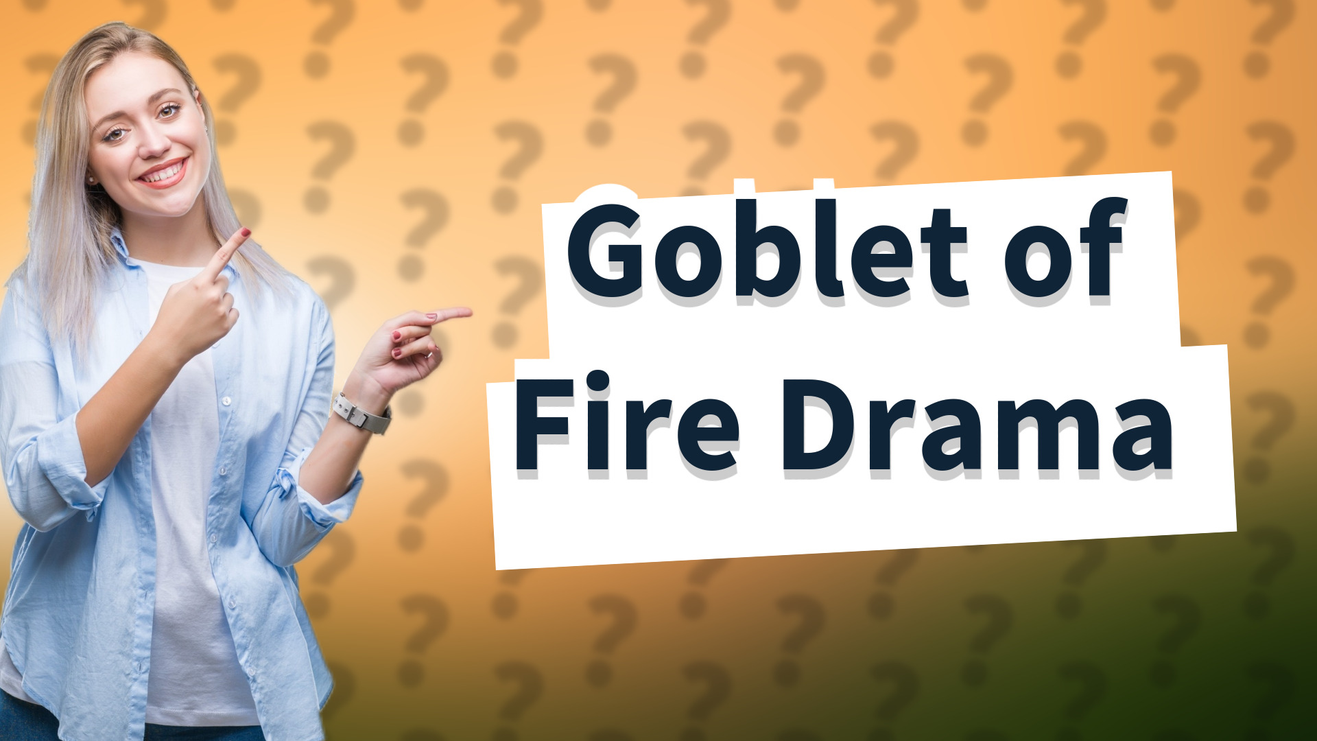 Goblet of Fire Drama