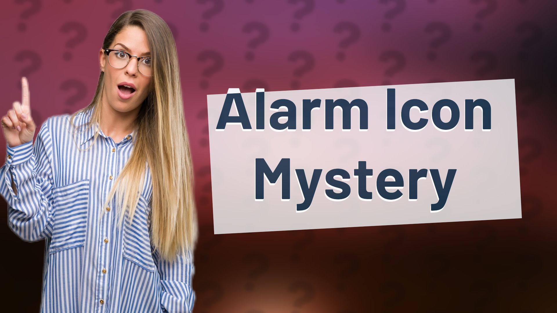 Alarm Icon Mystery