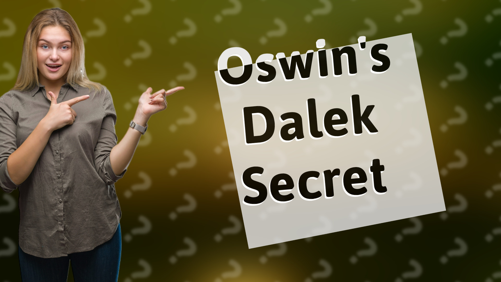 Oswin's Dalek Secret