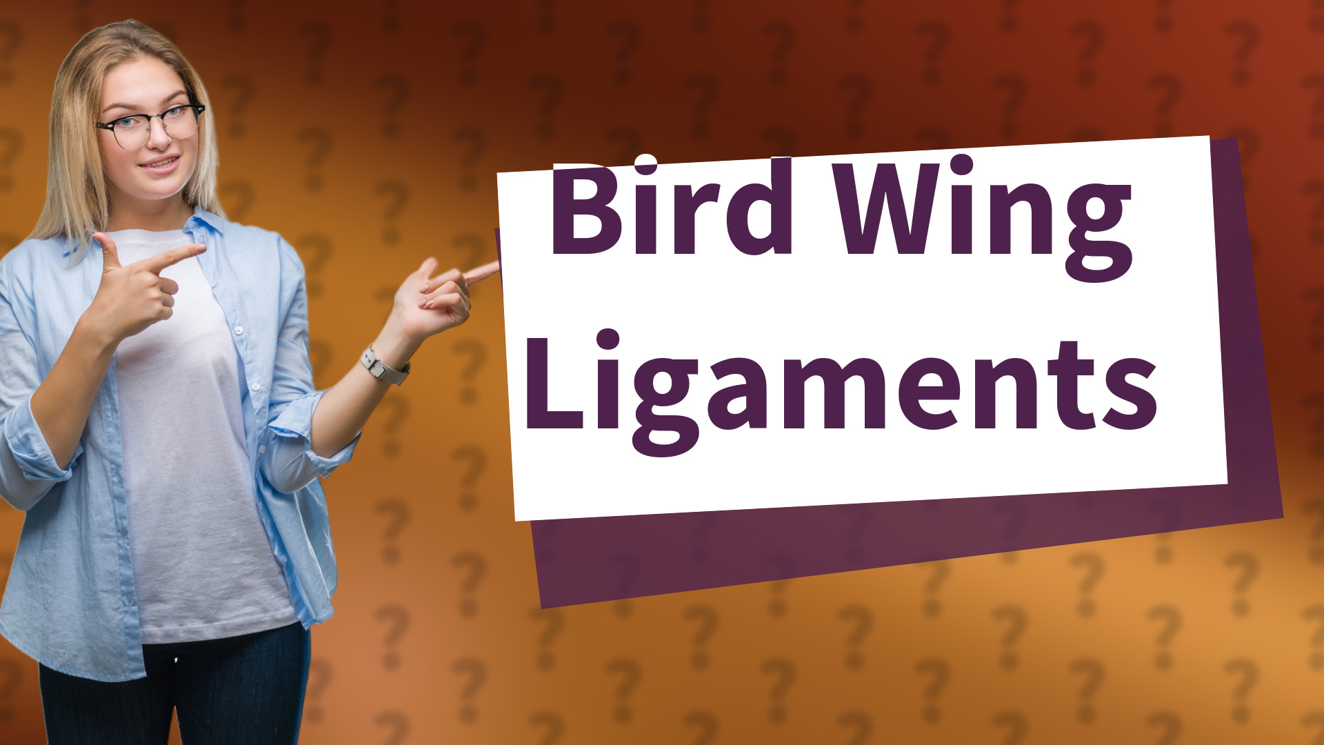 Bird Wing Ligaments