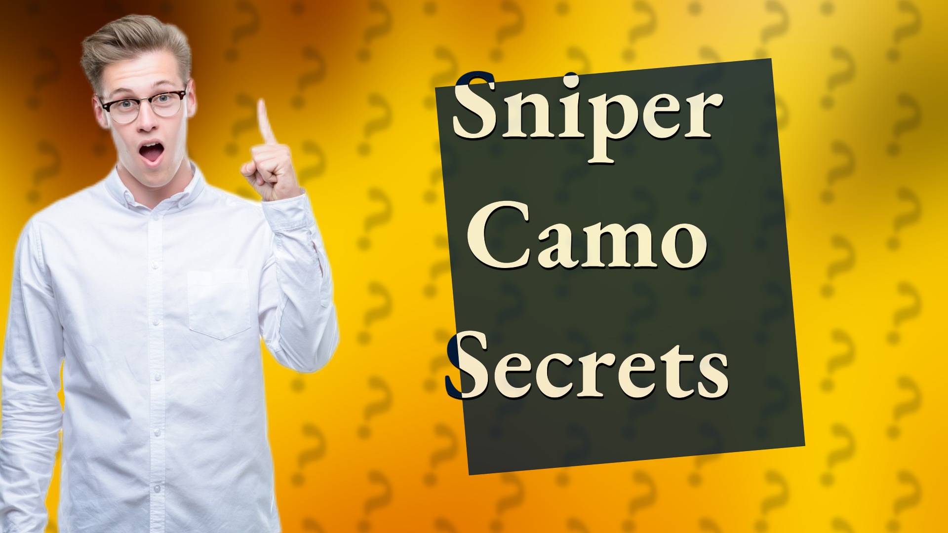 Sniper Camo Secrets