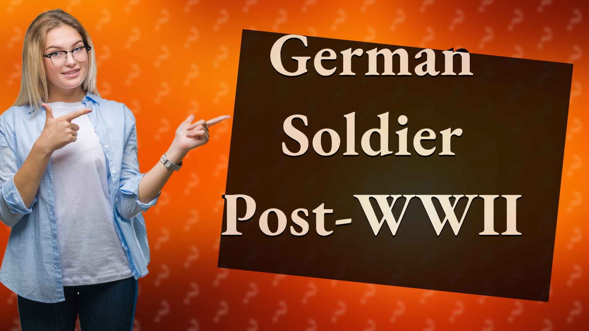 German Soldier Post-WWII
