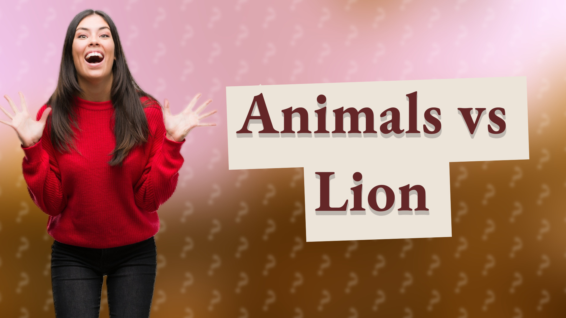 Animals vs Lion