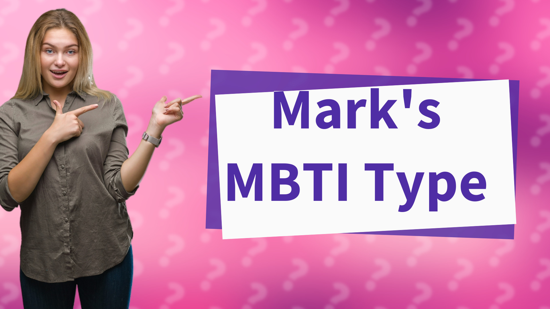 Mark's MBTI Type