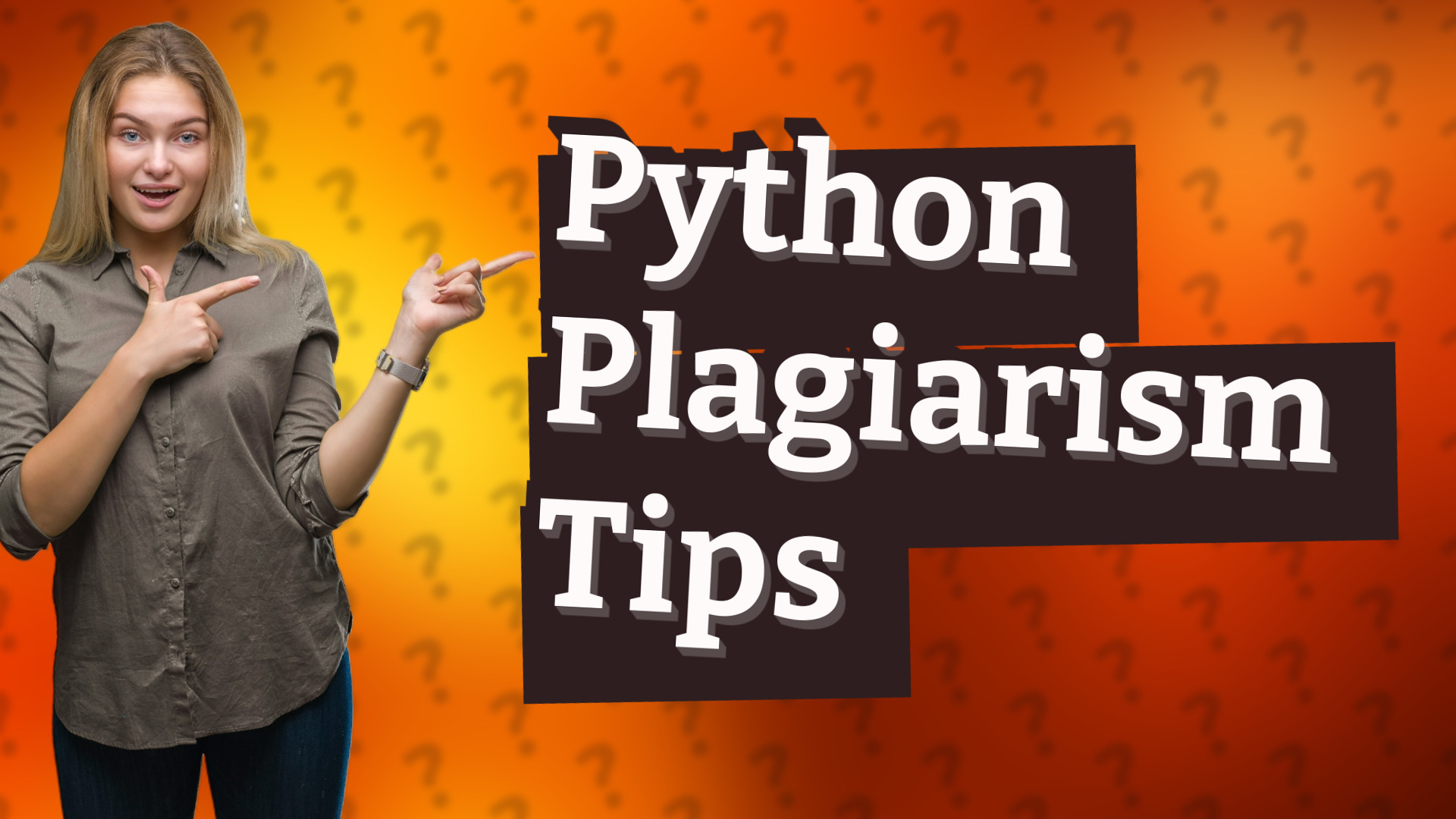 Python Plagiarism Tips