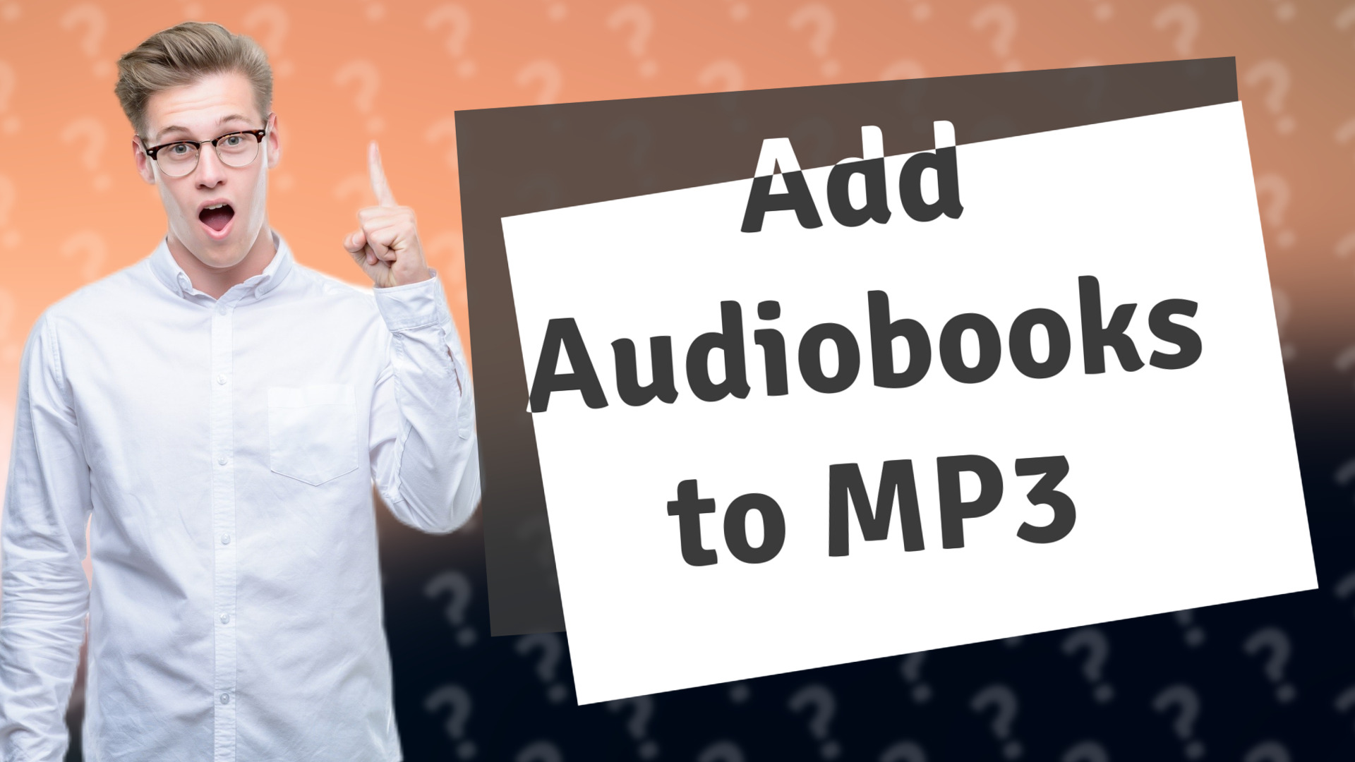 Add Audiobooks to MP3