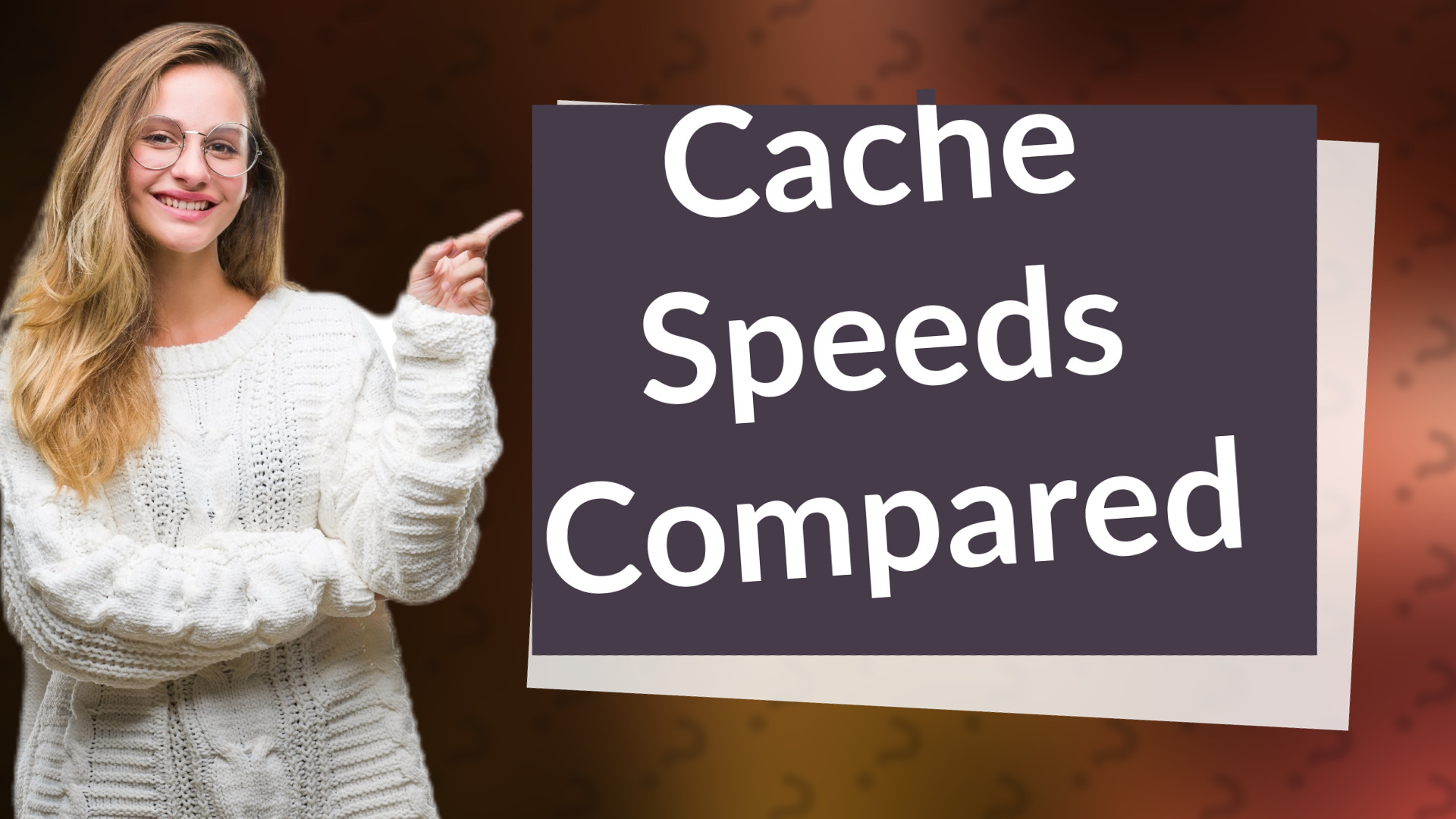 Cache Speeds Compared
