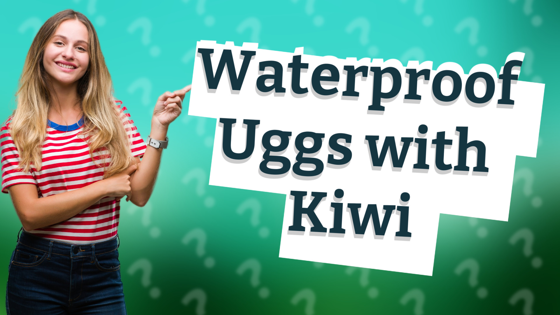 Waterproof Uggs with Kiwi