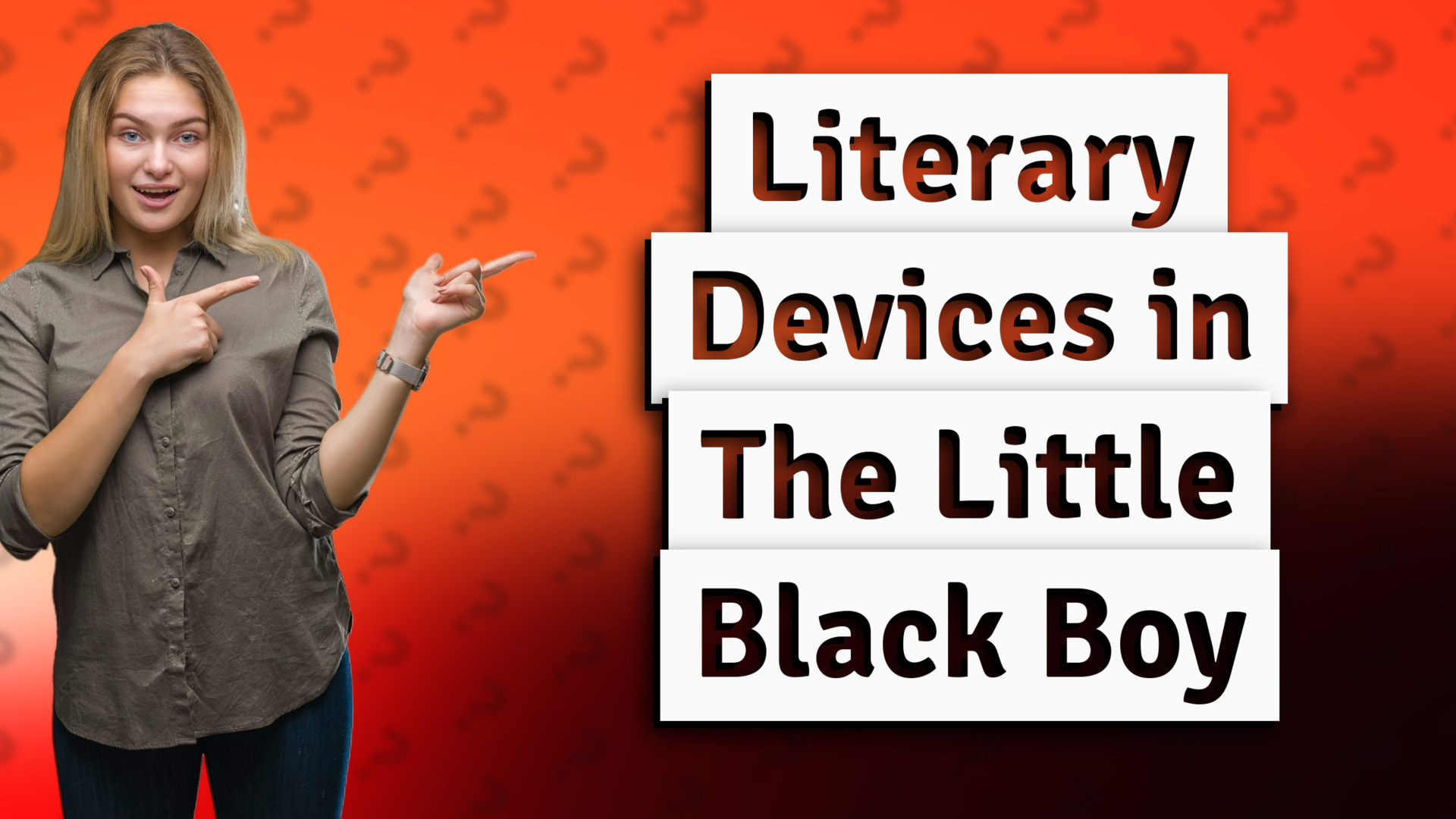 Literary Devices in The Little Black Boy