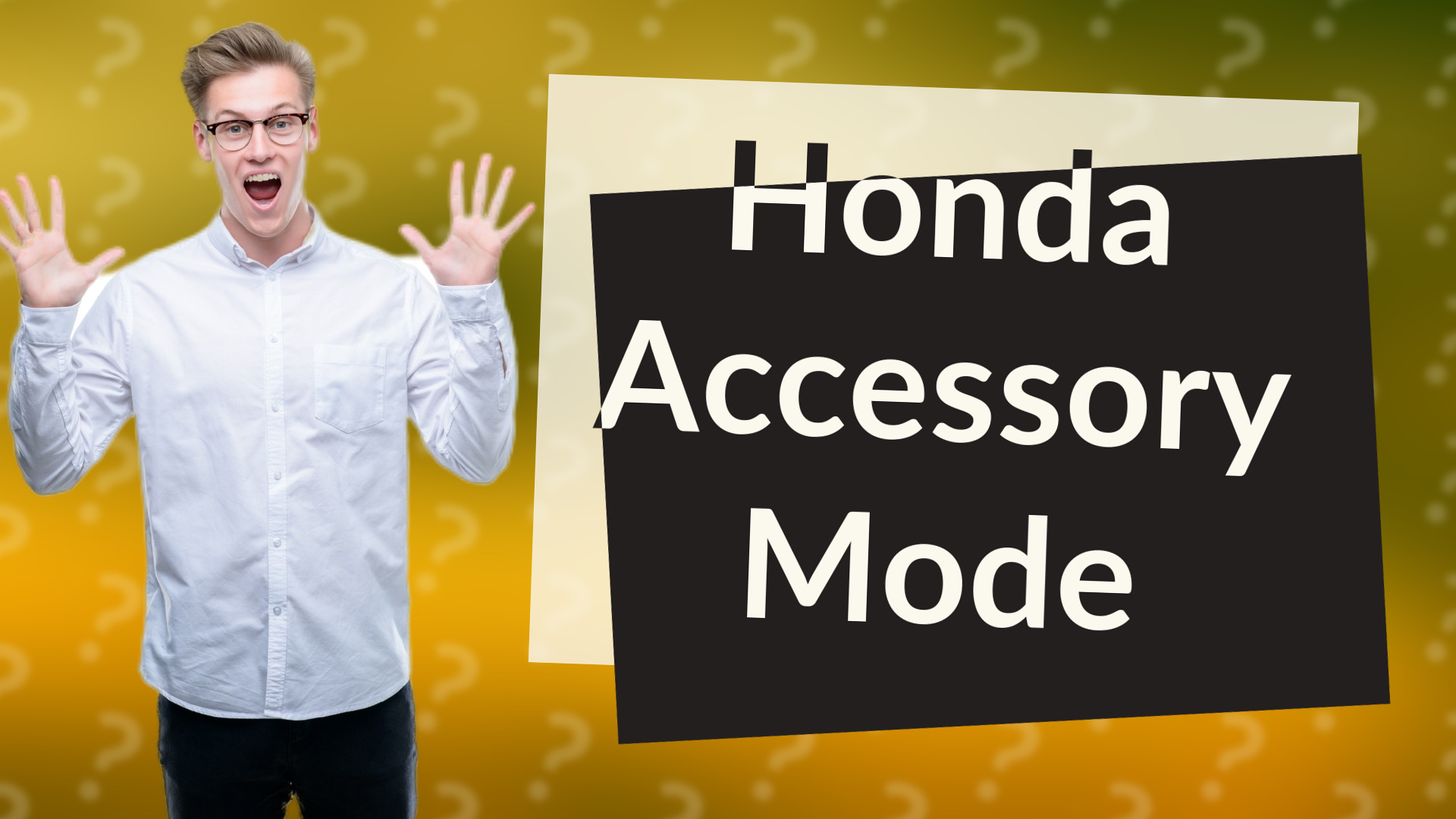Honda Accessory Mode