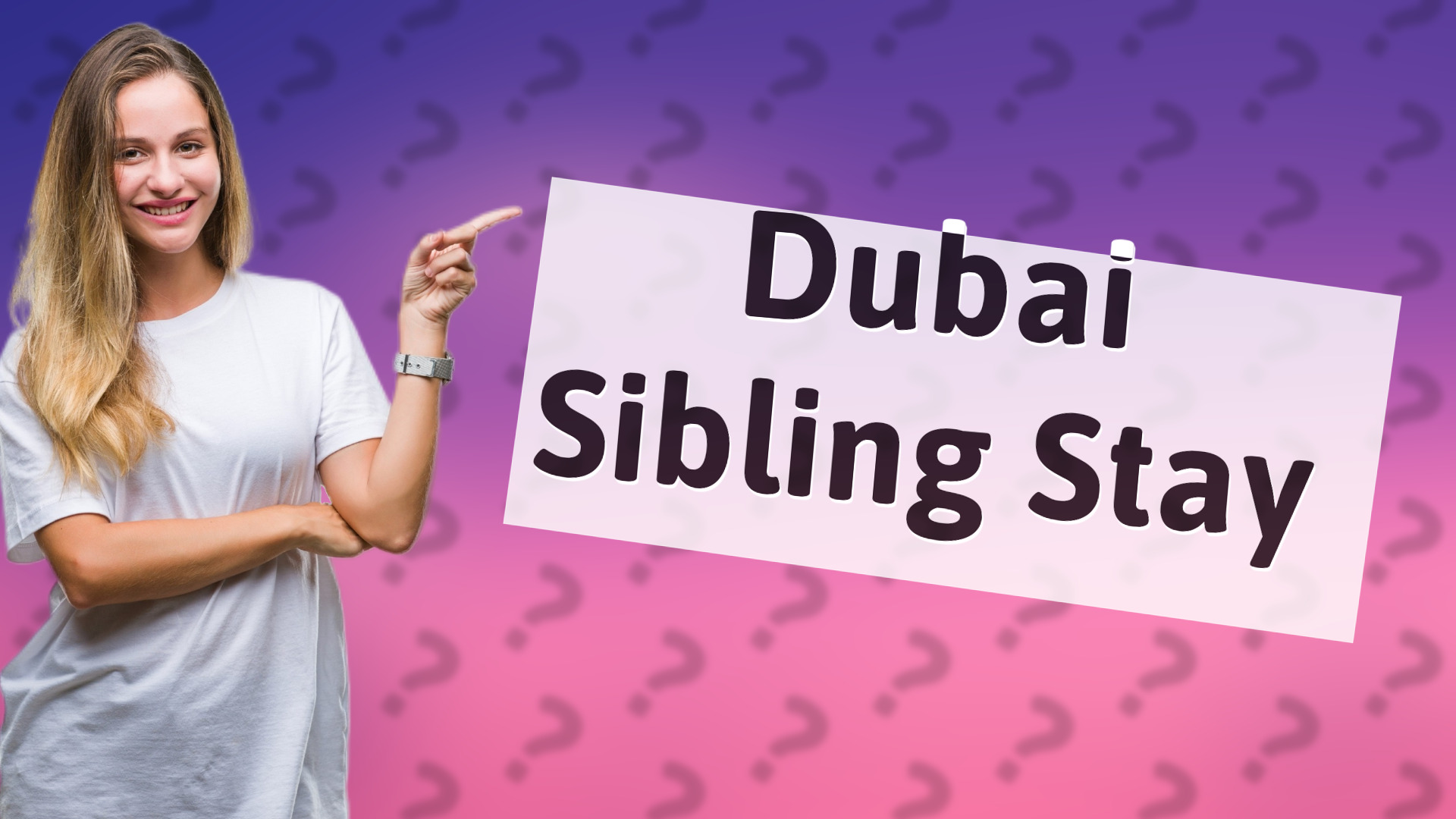 Dubai Sibling Stay