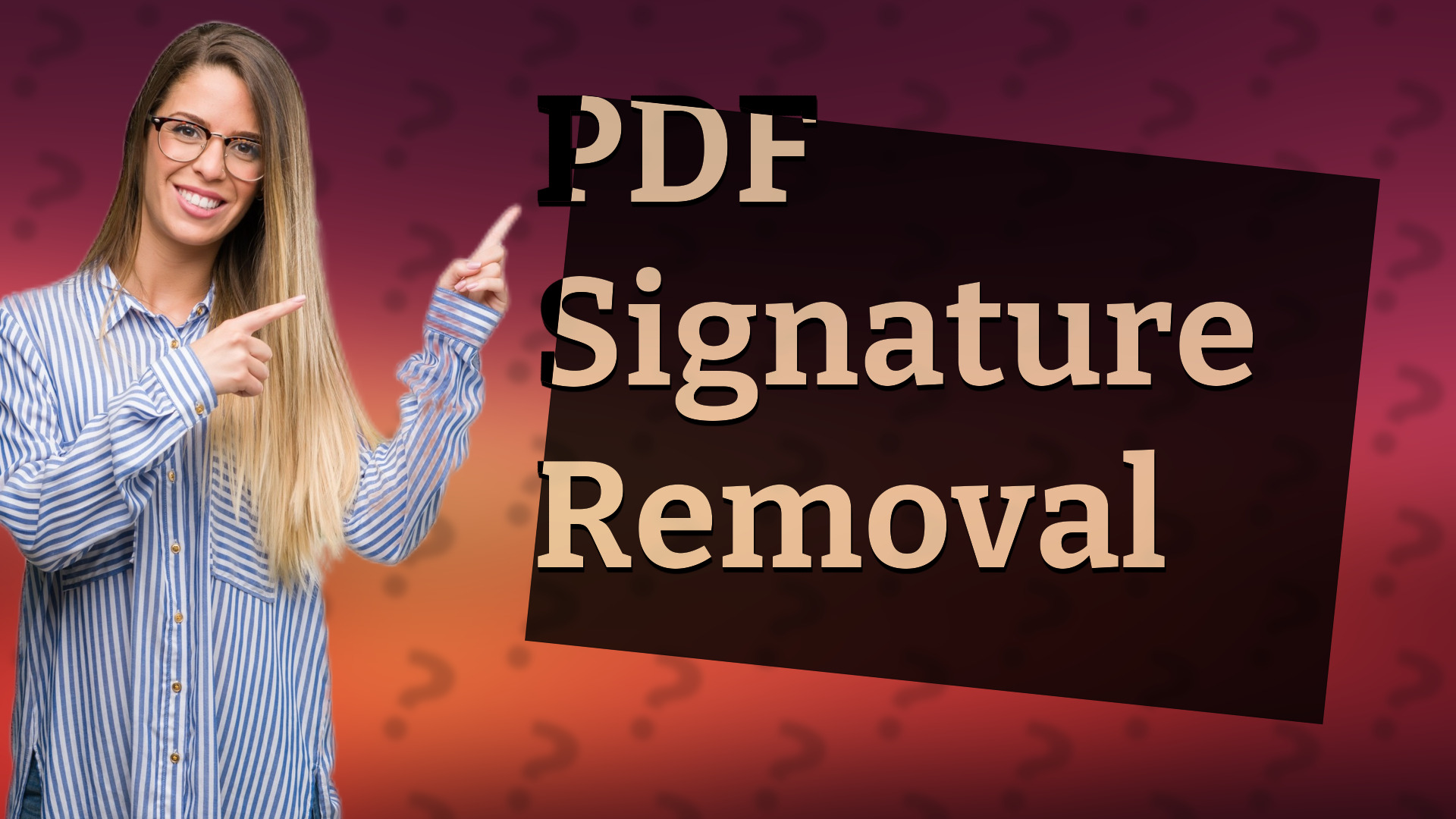 PDF Signature Removal