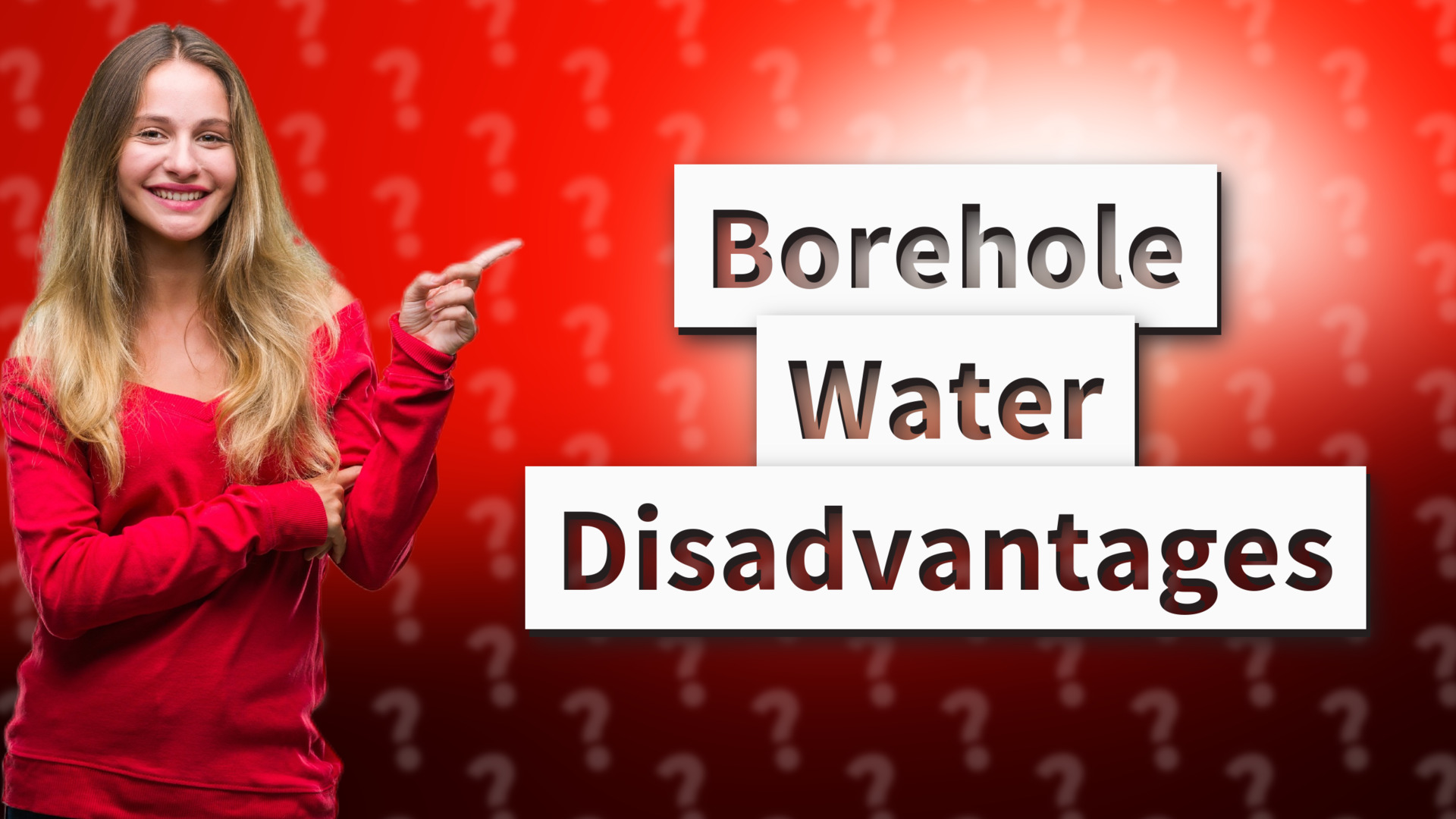Borehole Water Disadvantages