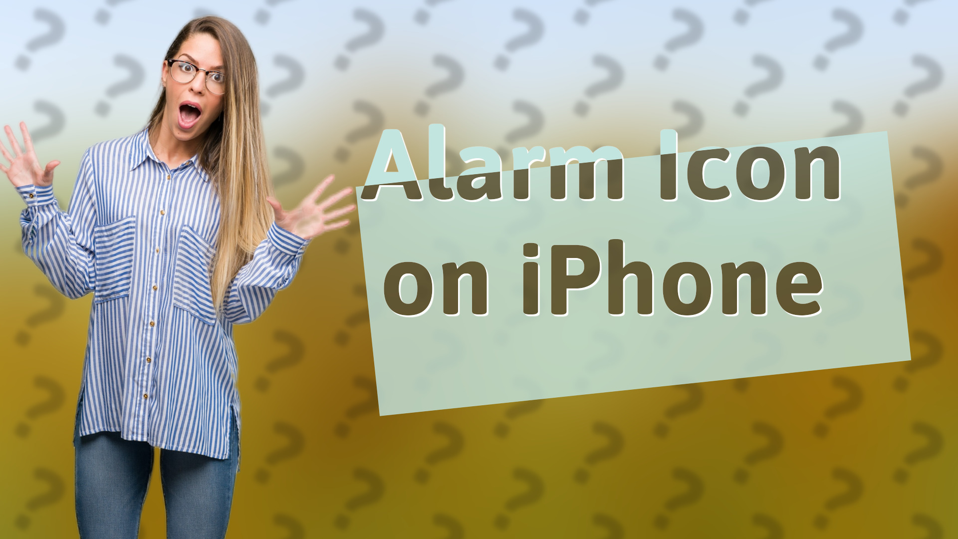 Alarm Icon on iPhone