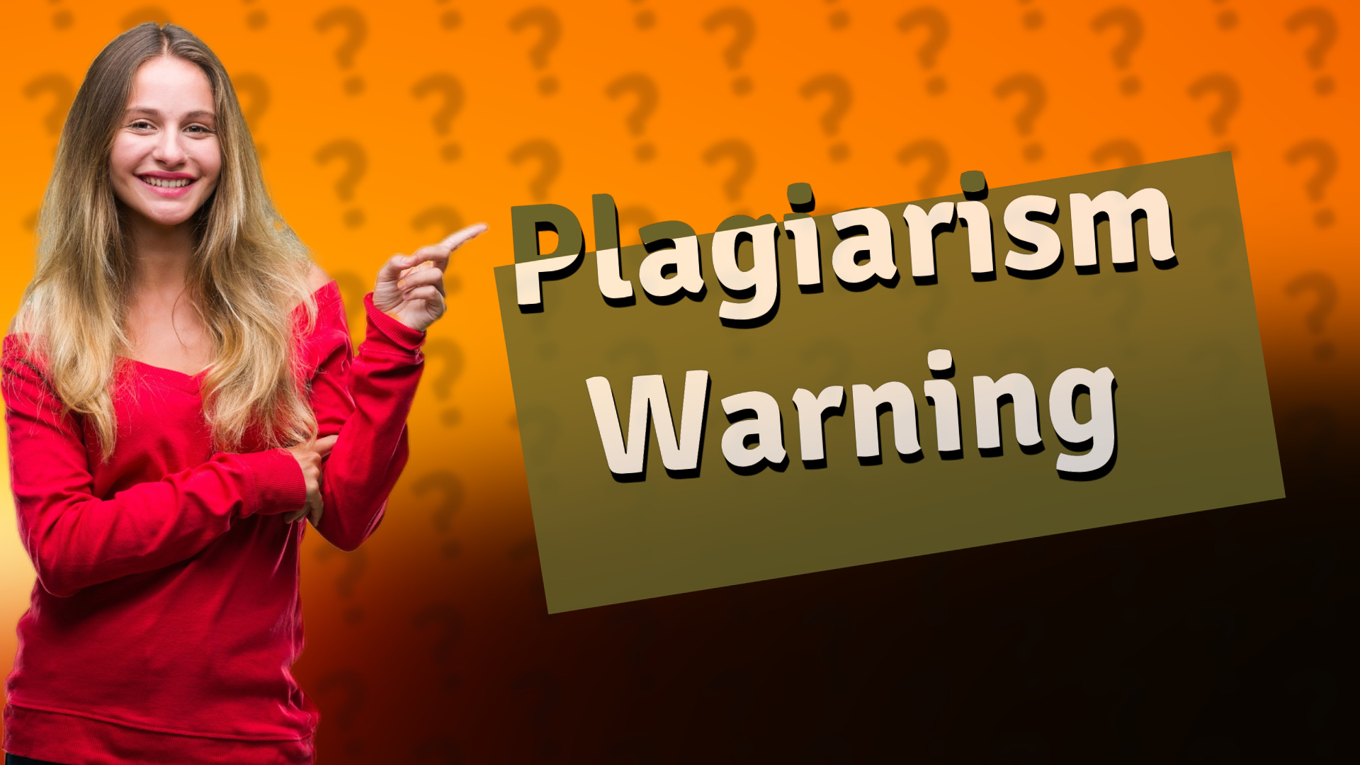 Plagiarism Warning