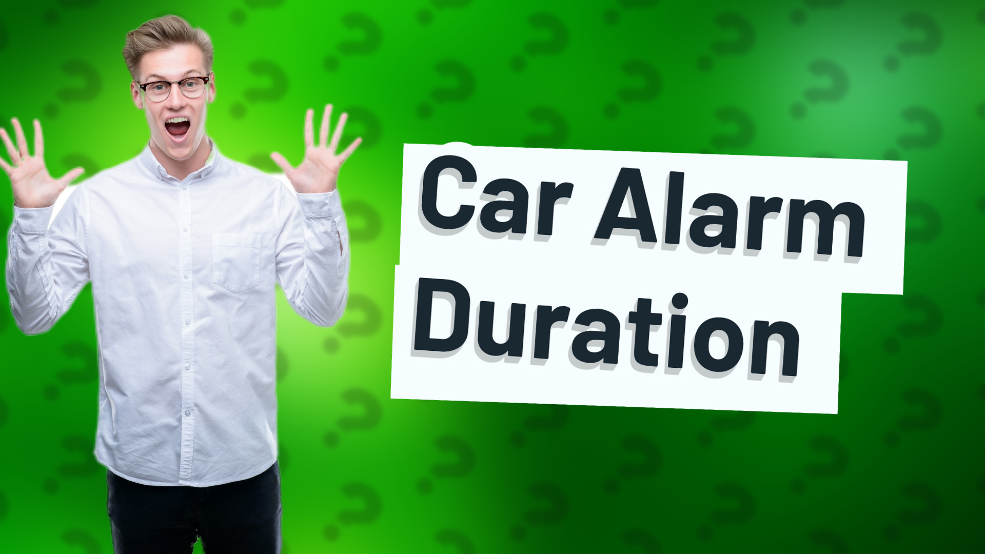 Car Alarm Duration