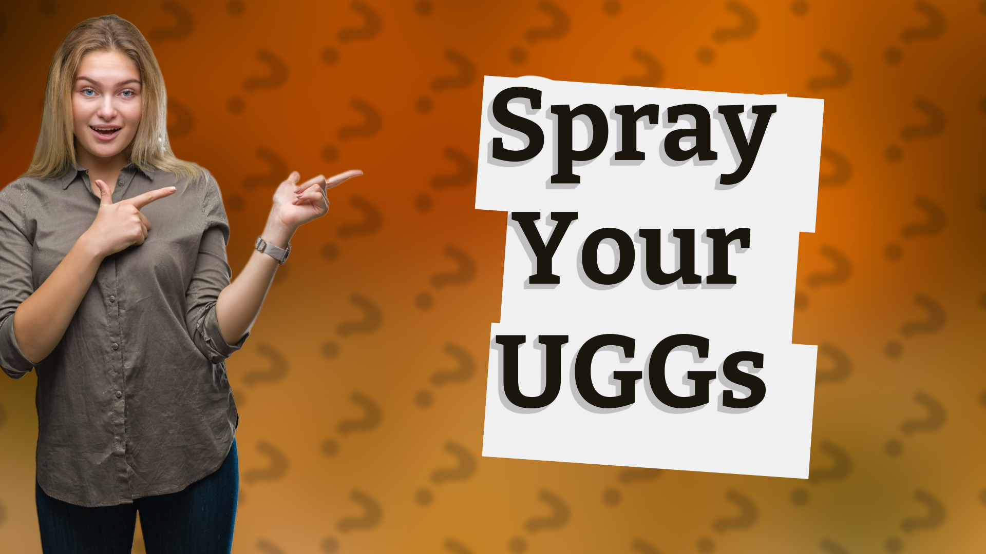 Spray Your UGGs