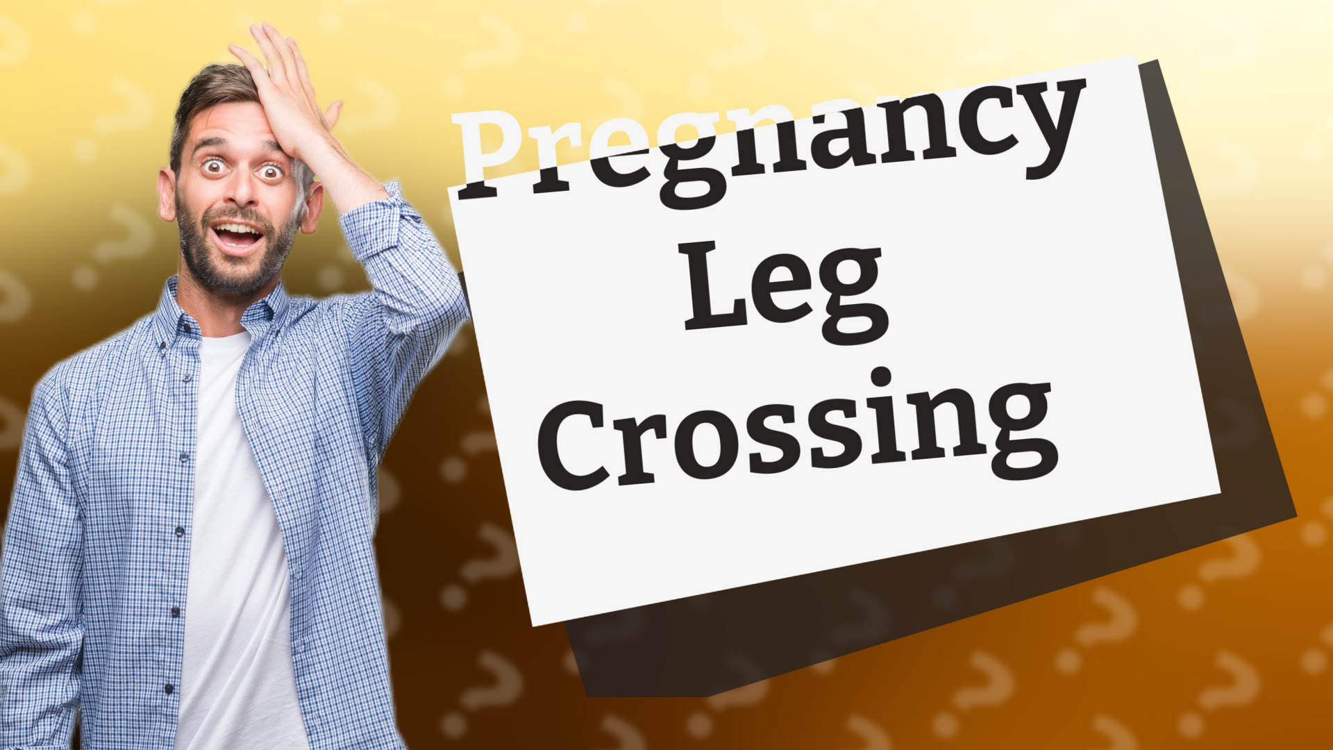 Pregnancy Leg Crossing