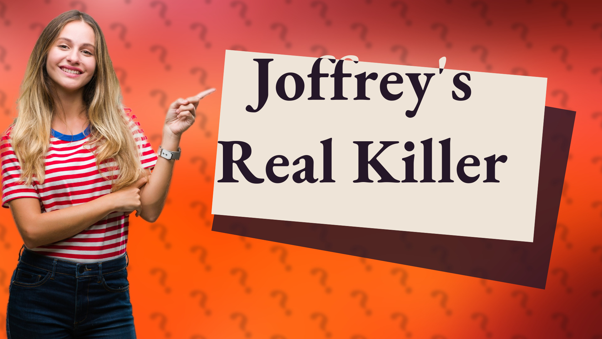 Joffrey's Real Killer