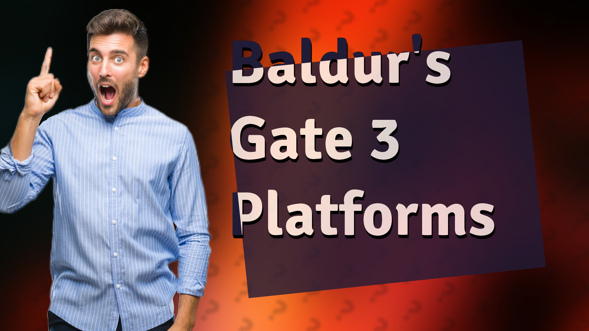 Baldur's Gate 3 Platforms