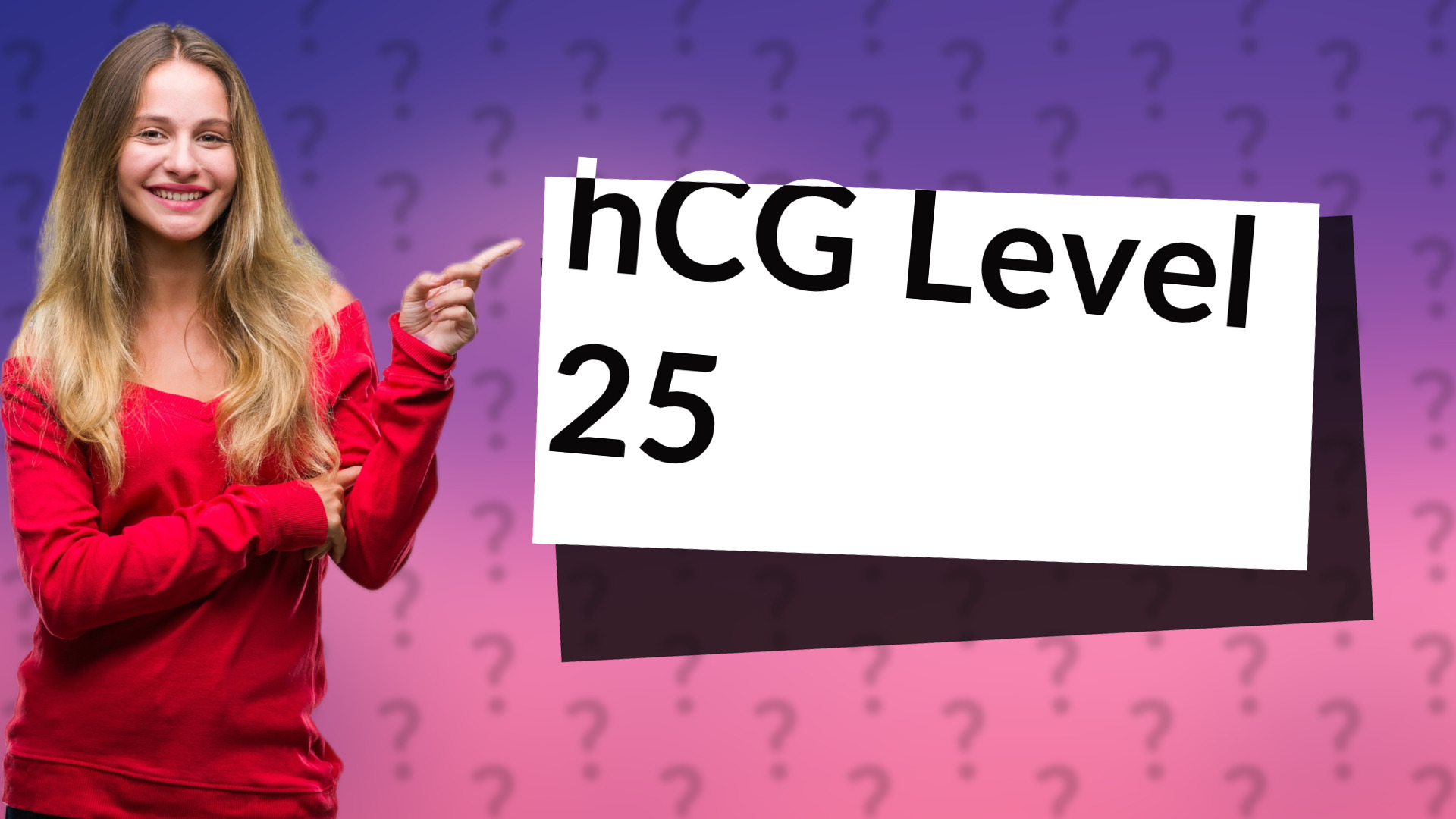 hCG Level 25