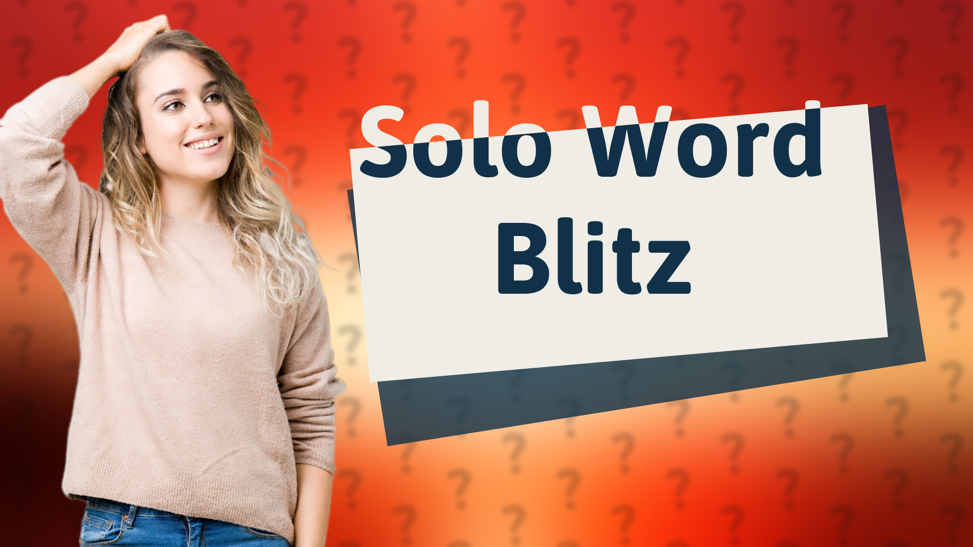 Solo Word Blitz