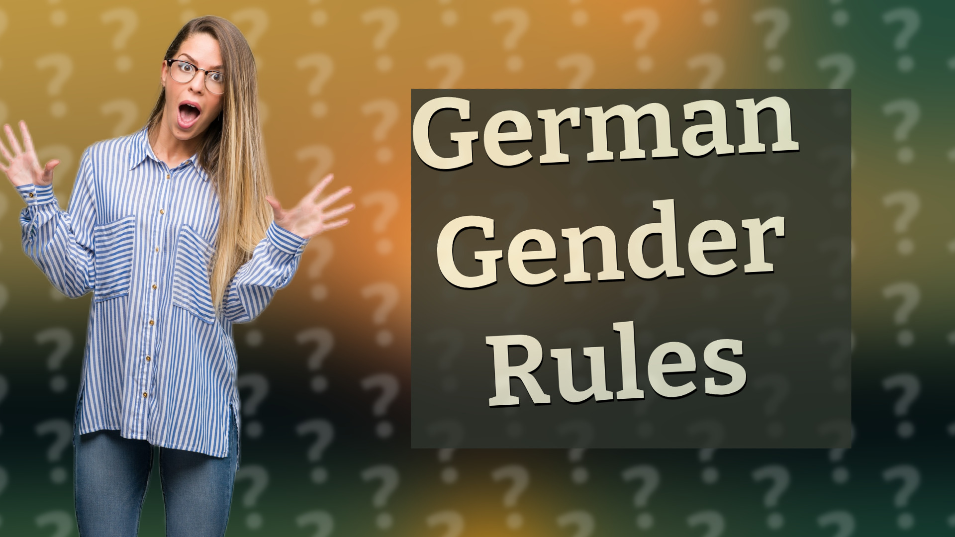 German Gender Rules