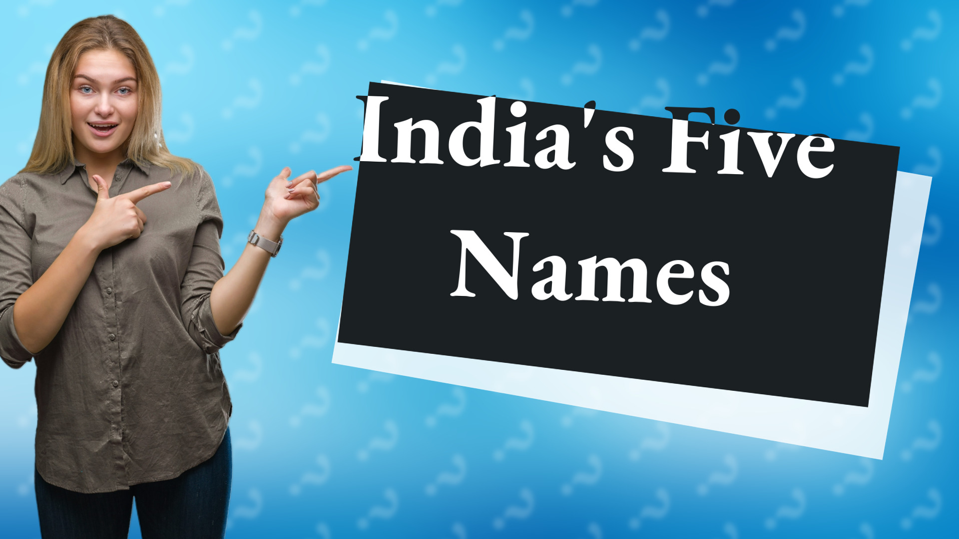 India's Five Names
