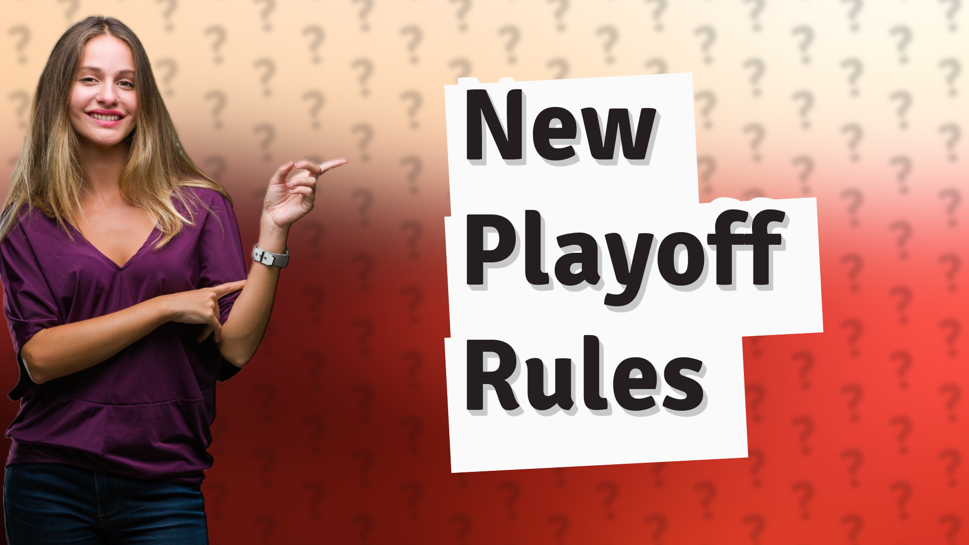 New Playoff Rules
