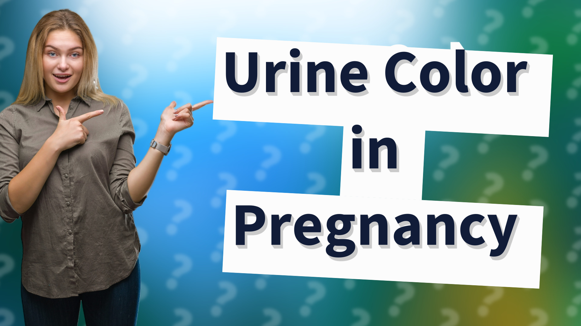 Urine Color in Pregnancy
