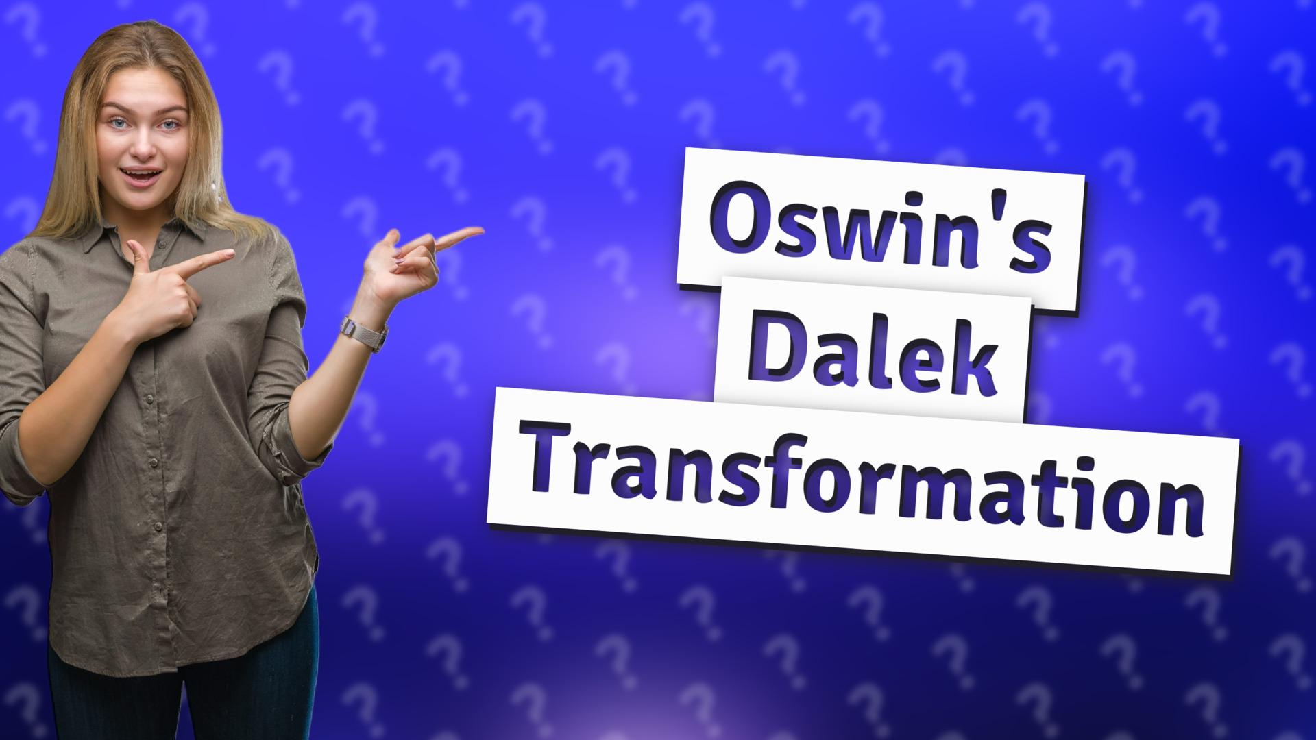 Oswin's Dalek Transformation