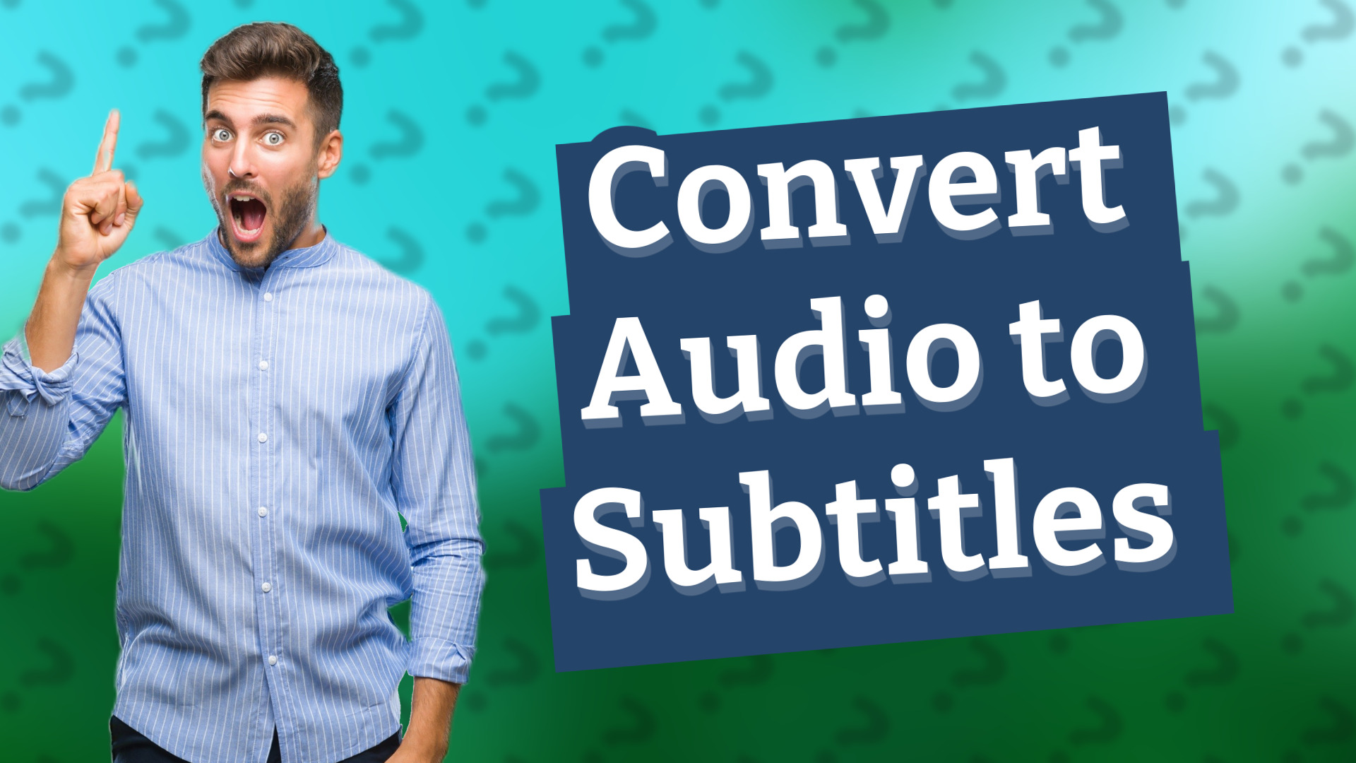 Convert Audio to Subtitles