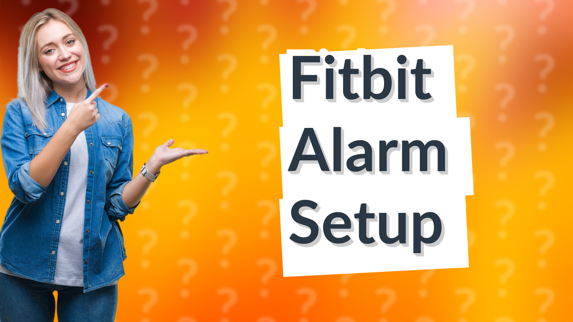 Fitbit Alarm Setup