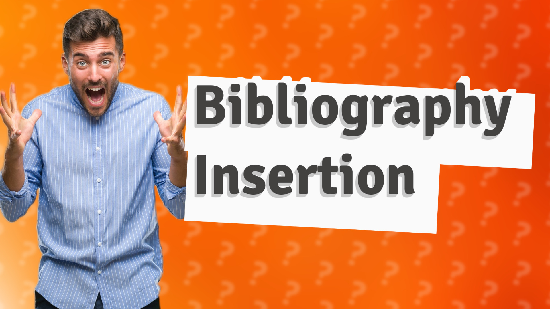 Bibliography Insertion