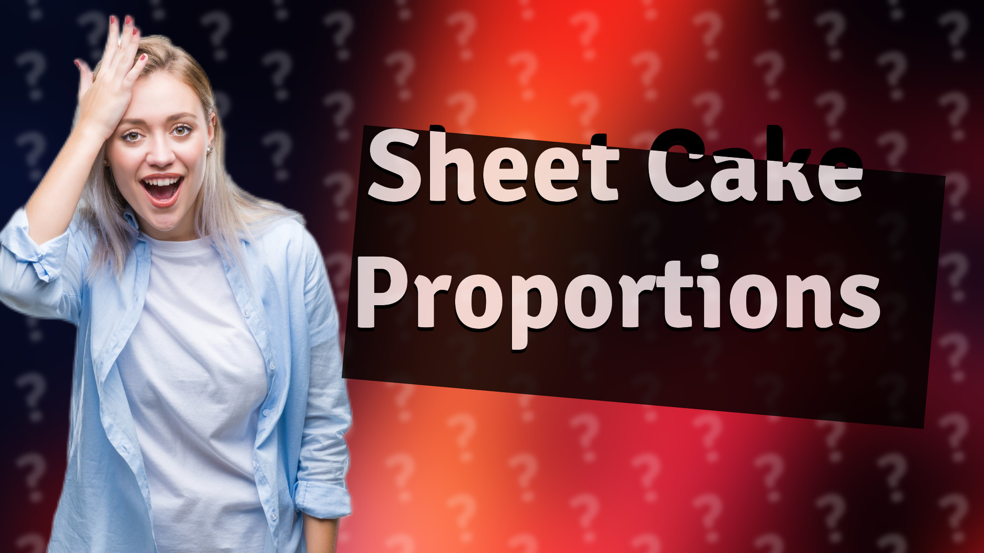 Sheet Cake Proportions