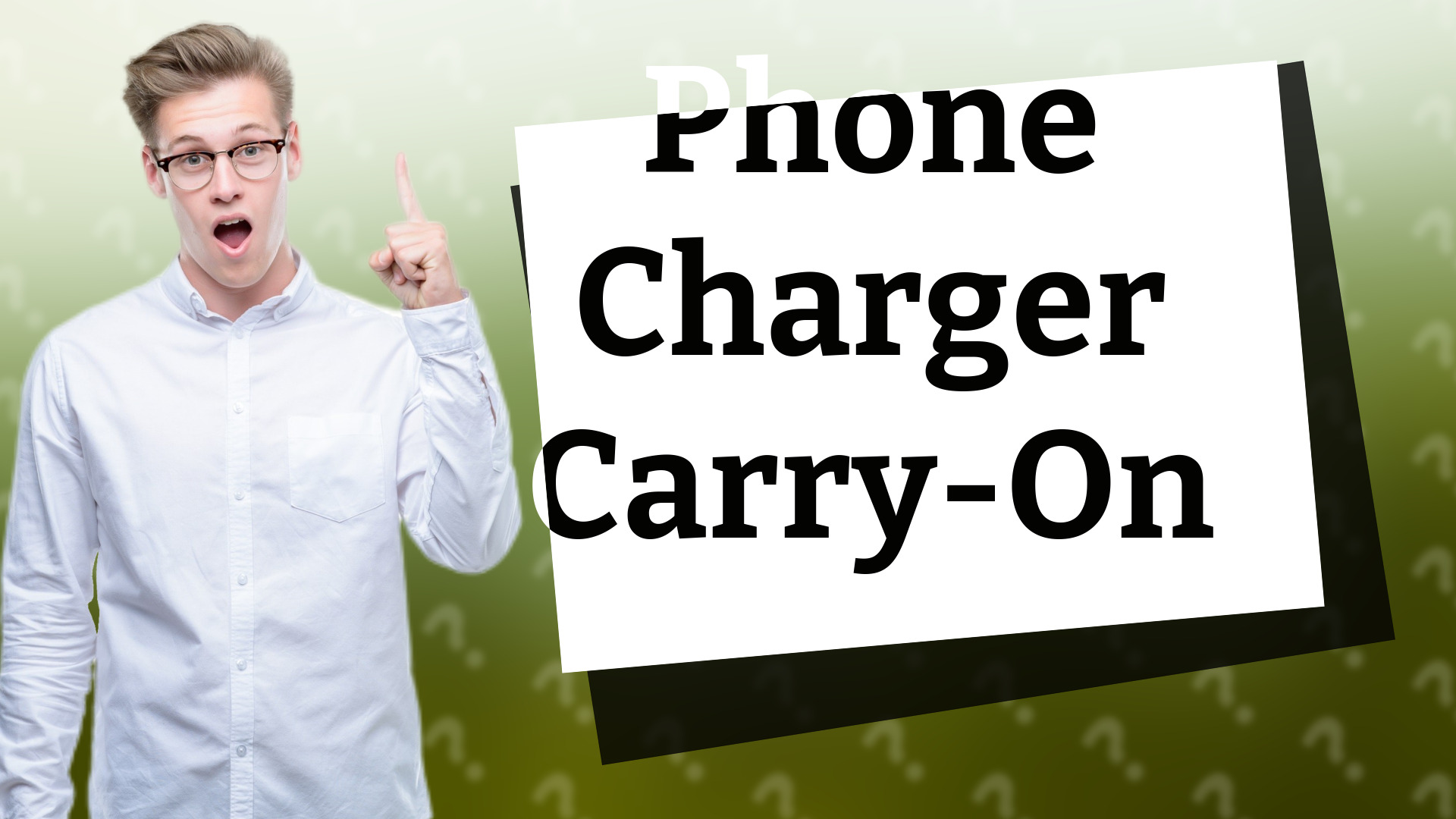 Phone Charger Carry-On