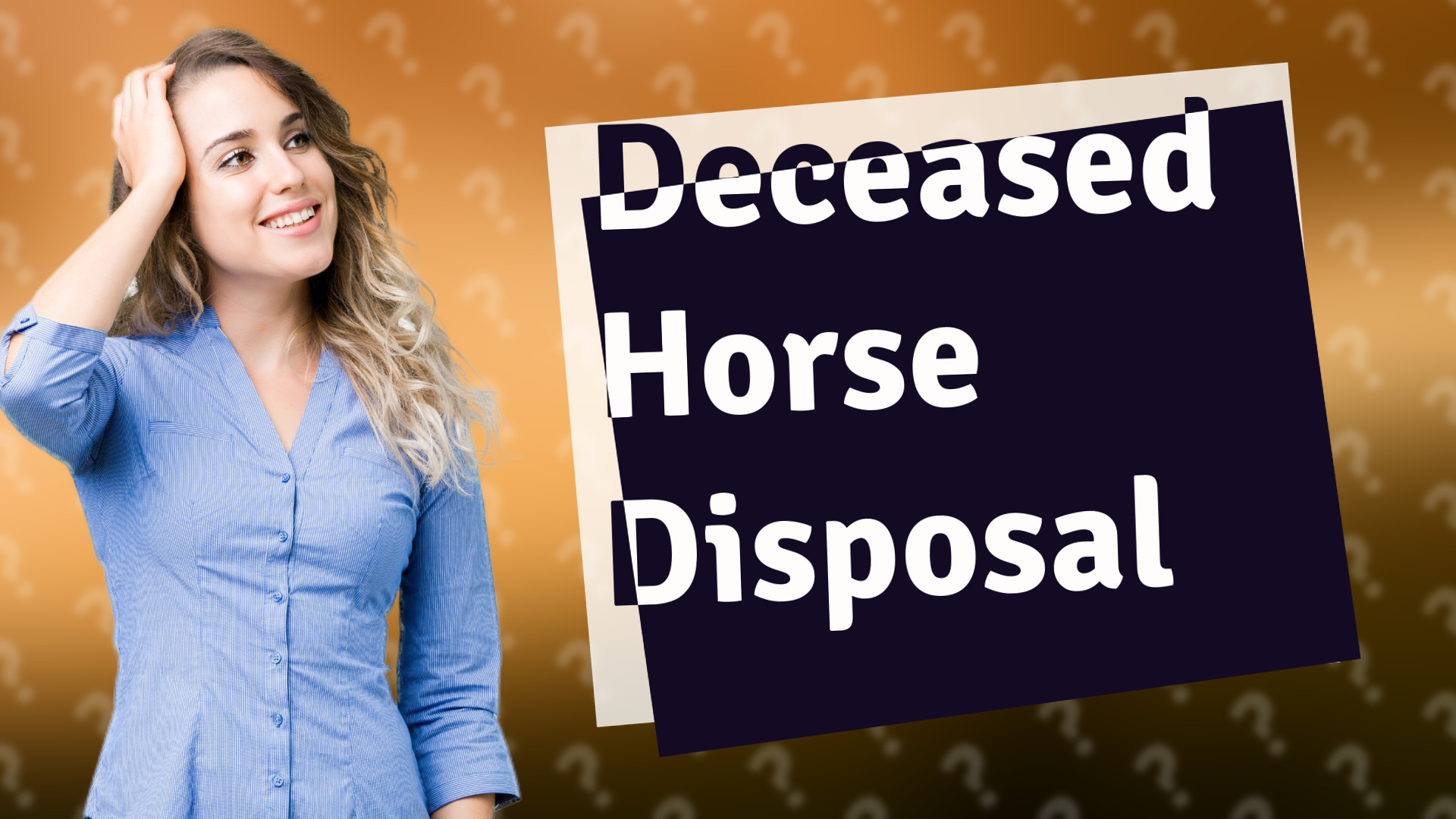 Deceased Horse Disposal