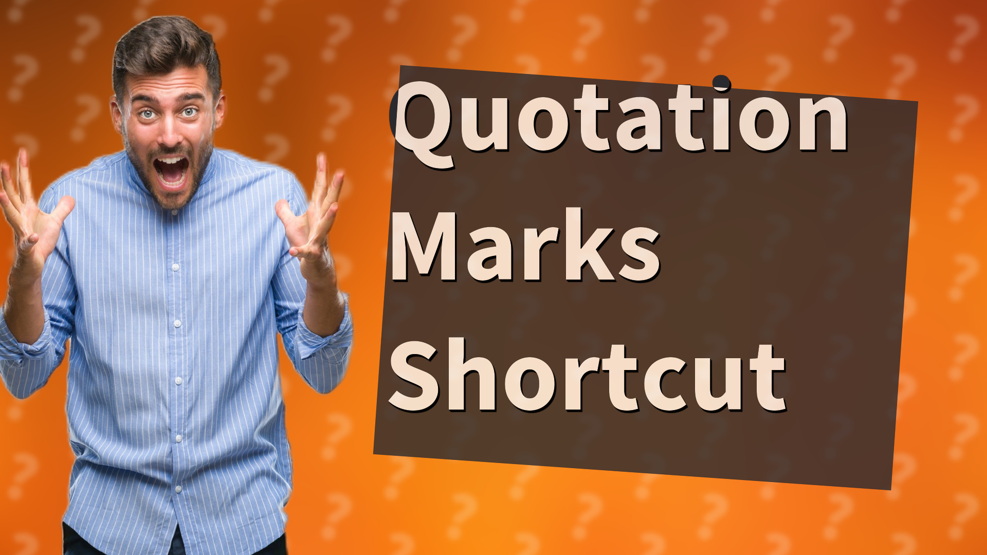 Quotation Marks Shortcut