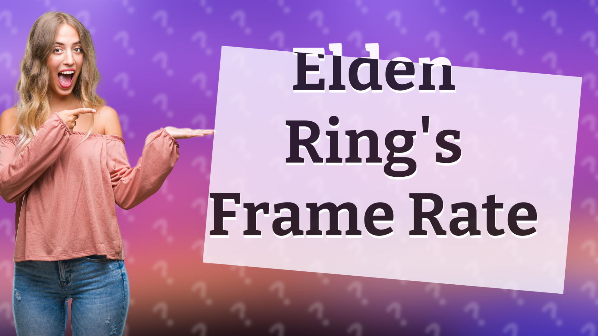 Elden Ring's Frame Rate