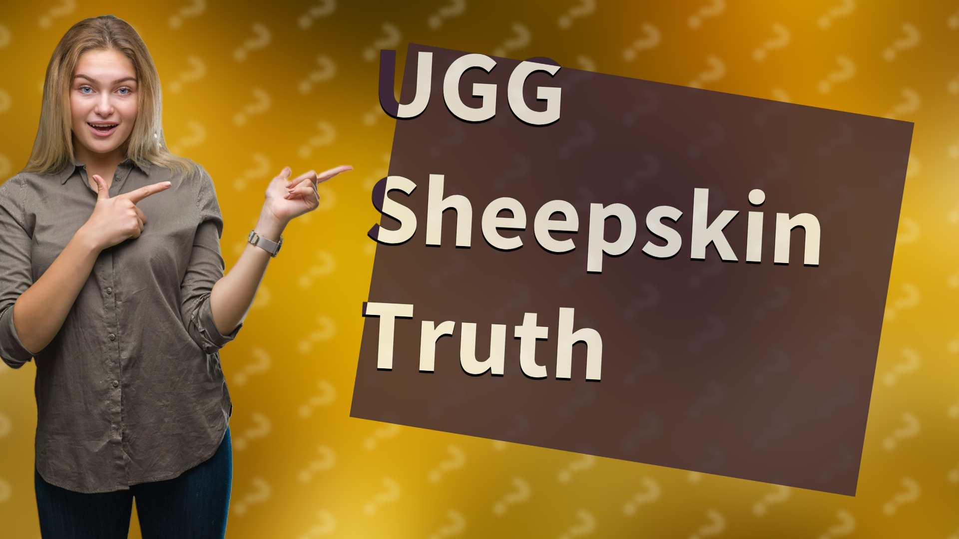 UGG Sheepskin Truth