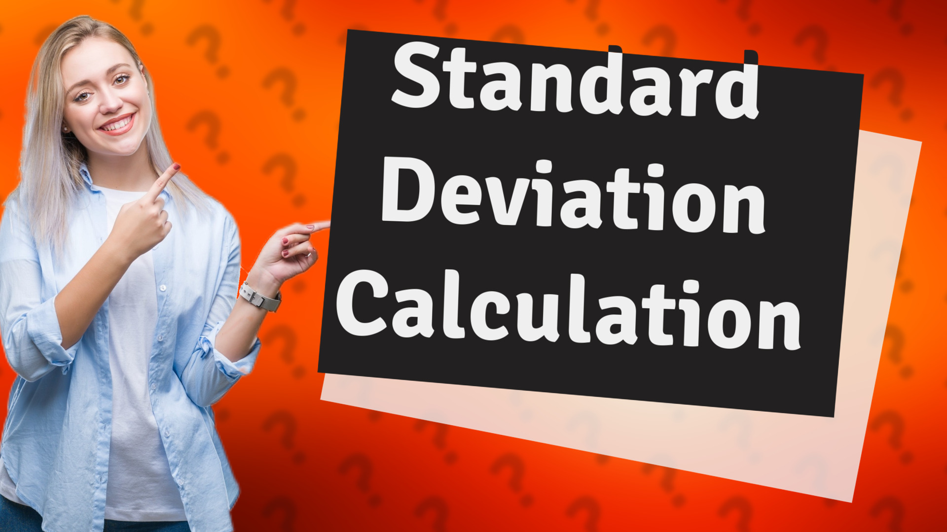 Standard Deviation Calculation