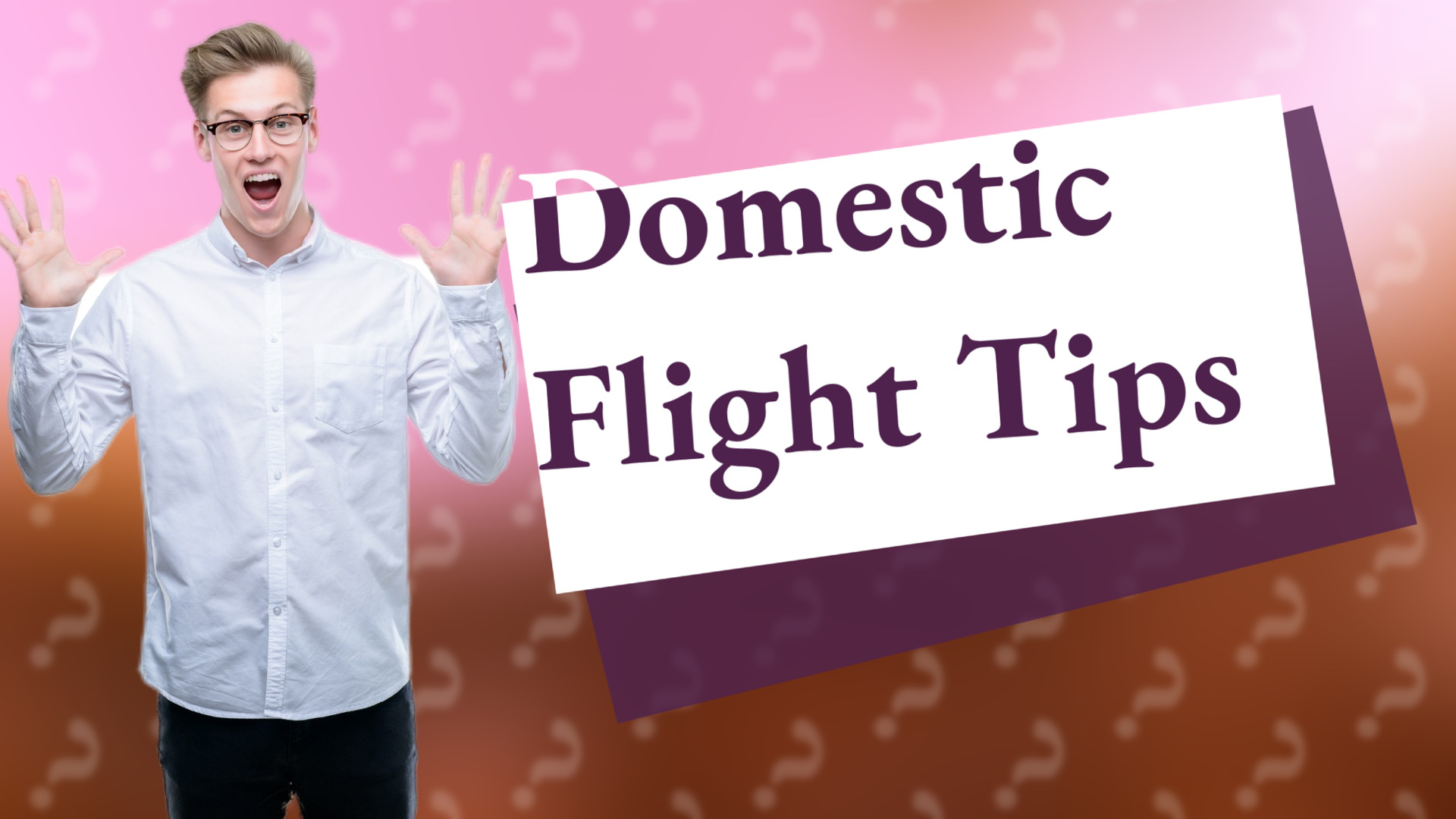 Domestic Flight Tips