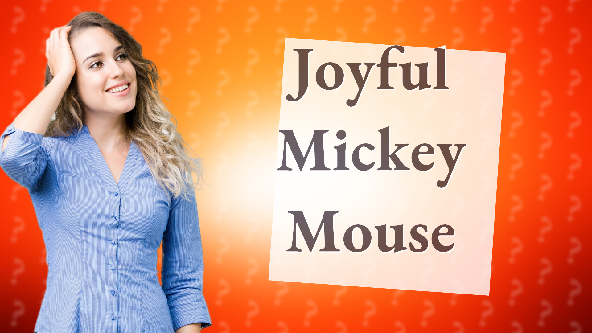 Joyful Mickey Mouse